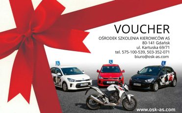 VOUCHER PODARUNKOWY NA PRAWO JAZDY