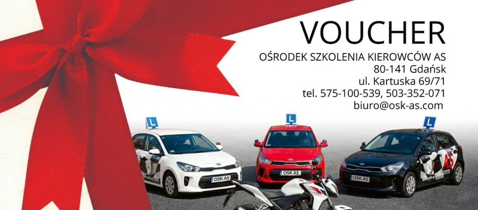 VOUCHER PODARUNKOWY NA PRAWO JAZDY